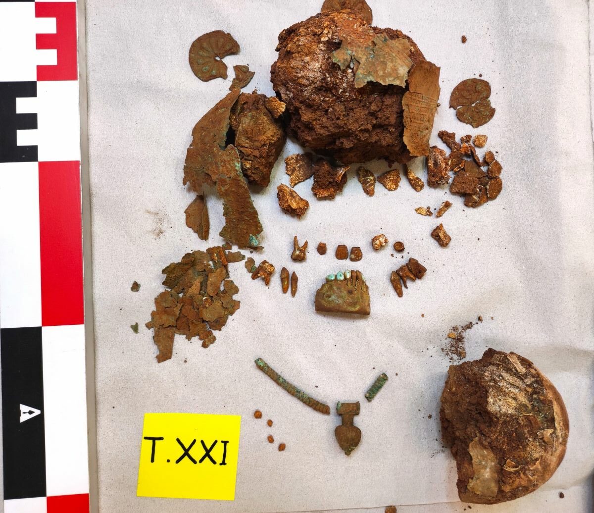 Κατάλοιπα του ανηλίκου κοριτσιού με το διάδημά του