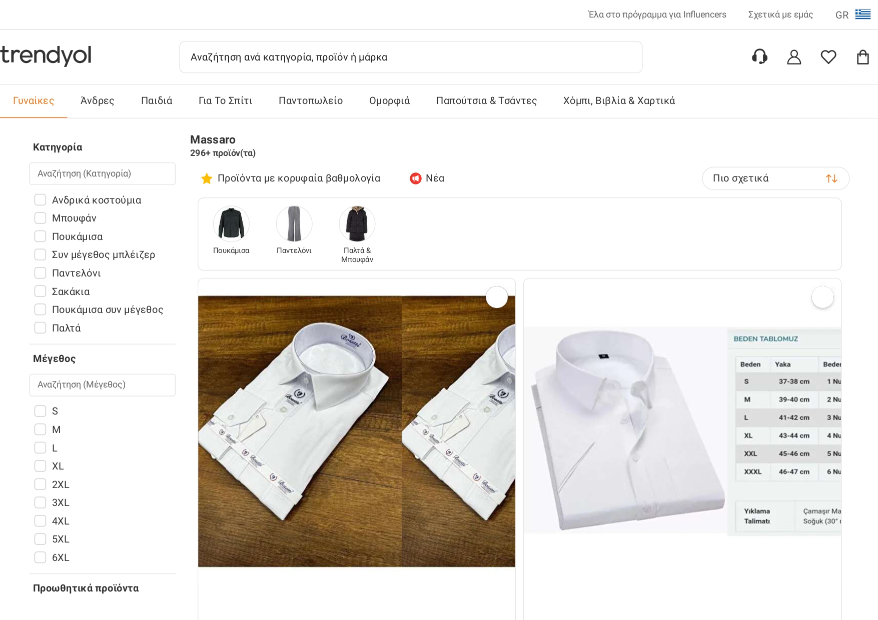Μερικά από τα επίμαχα προϊόντα στην ηλεκτρονική πλατφόρμα της Trendyol
