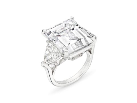 Δαχτυλίδι 27,19 καρατίων της Έλεν Γουίν με διαμάντι. Εκτίμηση: $1,2–$1,8 εκατομμύρια