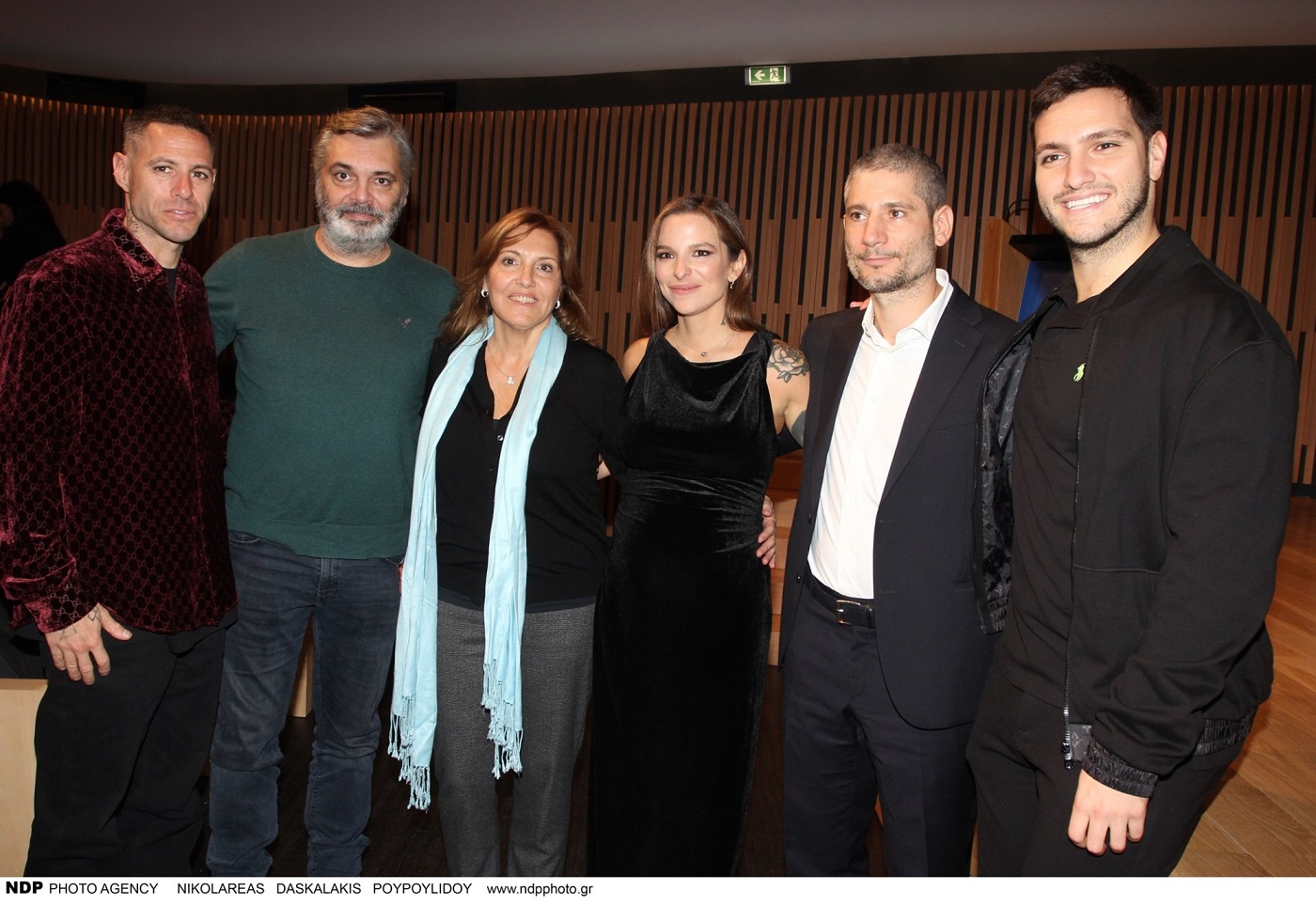 Πάρις Κασιδόκωστας Λάτσης, Άλκης Κούρκουλος, Μελίτα Κούρκουλου, Εριέττα Κούρκουλου Λάτση, Βύρων Βασιλειάδης και Φίλιππος Κούρκουλος