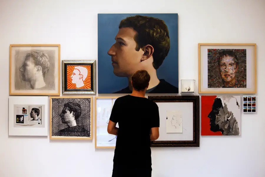 Μαρκ Ζούκερμπεργκ σε πολλαπλά πορτρέτα