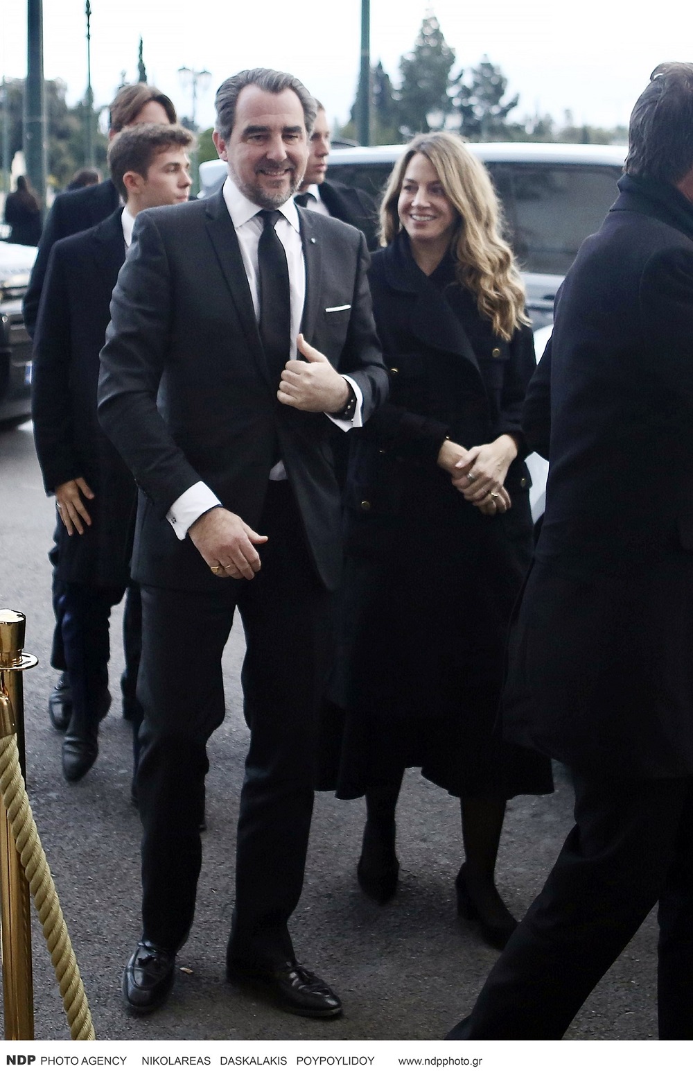 Νικόλαος Ντε Γκρες και Χρυσή Βαρδινογιάννη στη Μεγάλη ΒρεταννίαNDP Photo Agency