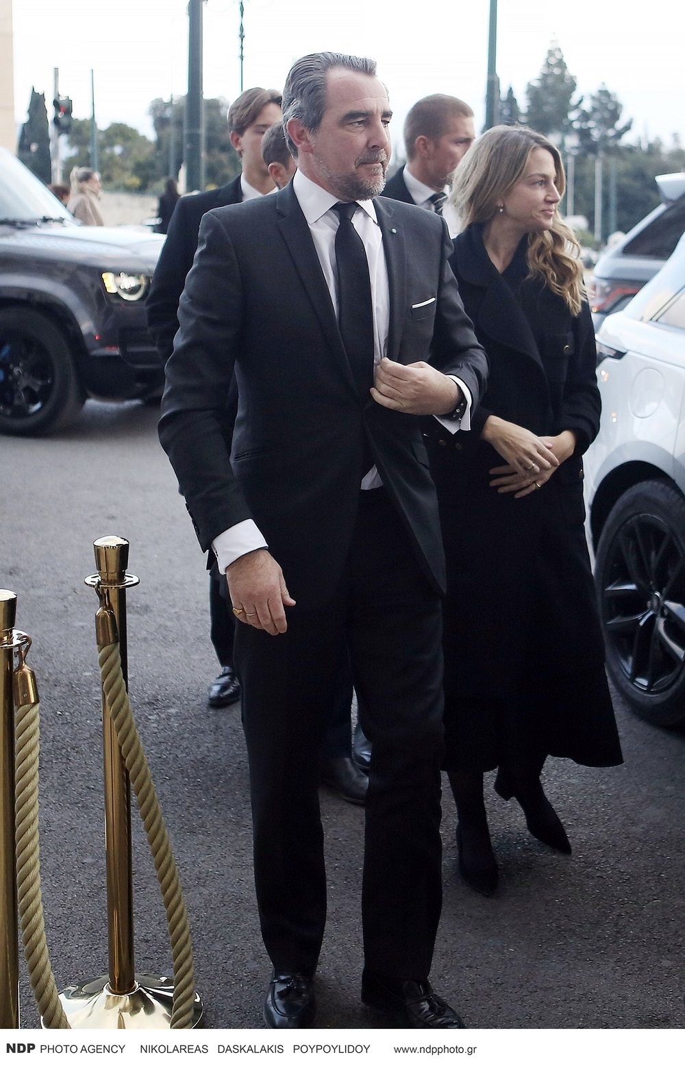 Νικόλαος Ντε Γκρες και Χρυσή Βαρδινογιάννη στη Μεγάλη ΒρεταννίαNDP Photo Agency