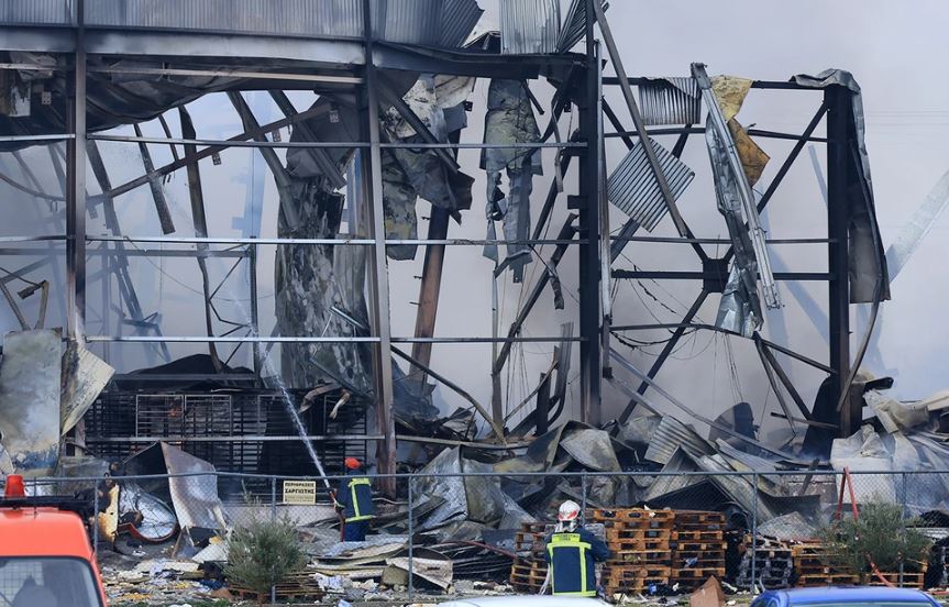 To κατεστραμμένο εργοστάσιο της Βιολάντα