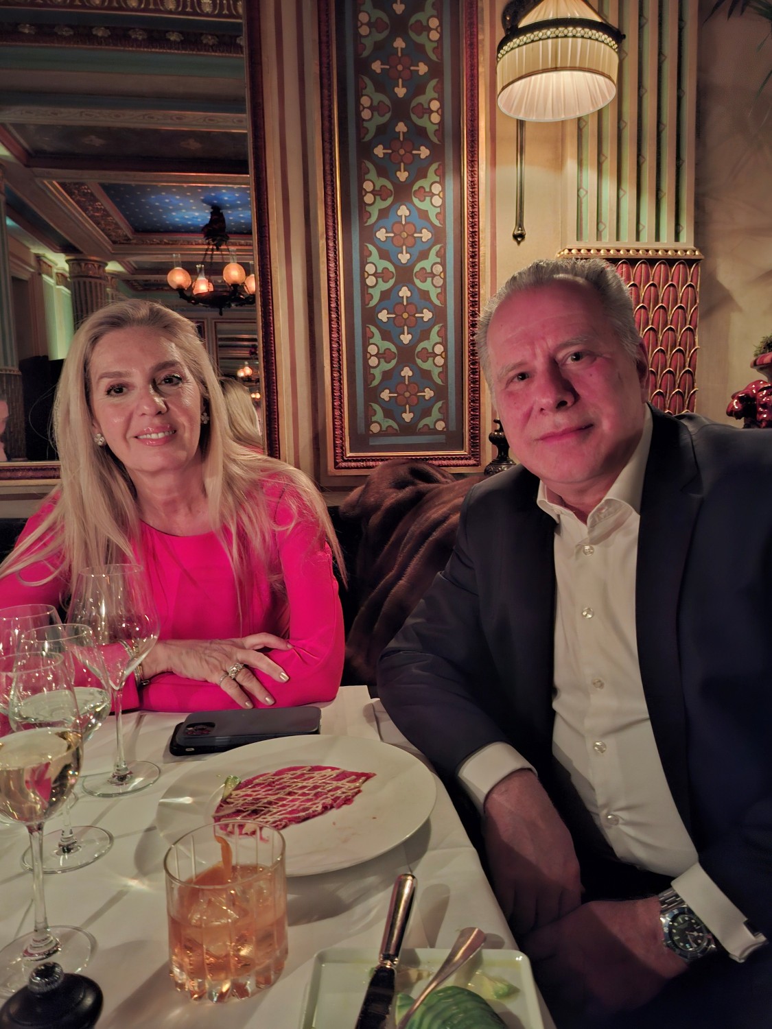 Ελενα Μακρή-Λυμπέρη, Γιώργος Κουμουτσάκος στο Costes