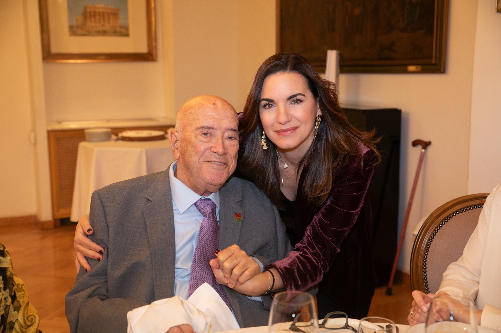 Ο Καπετάν Παναγιώτης Τσάκος με την Όλγα Κεφαλογιάννη