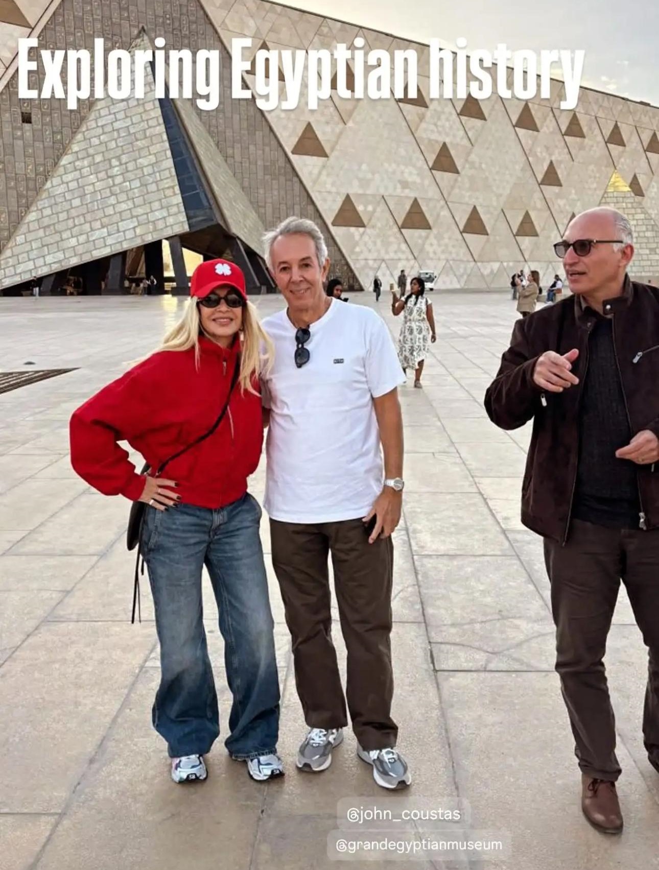 Άννα Βίσση και Γιάννης Κούστας στο Μεγάλο Αιγυπτιακό Μουσείο