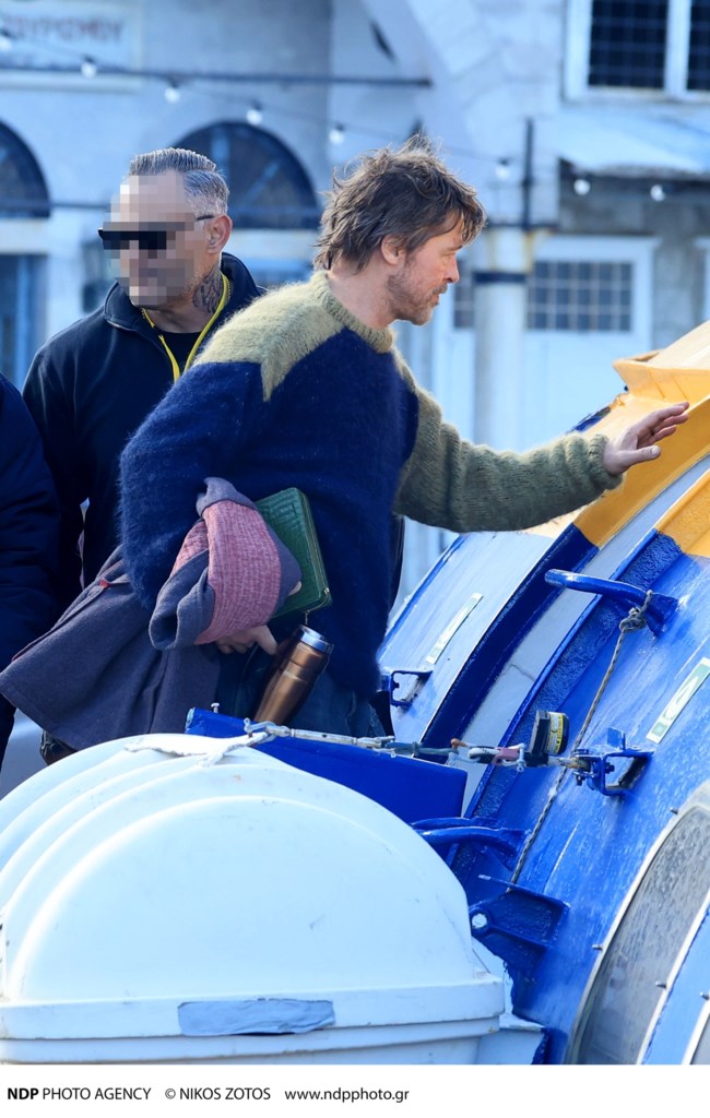 Ο Μπραντ Πιτ στην Ύδρα