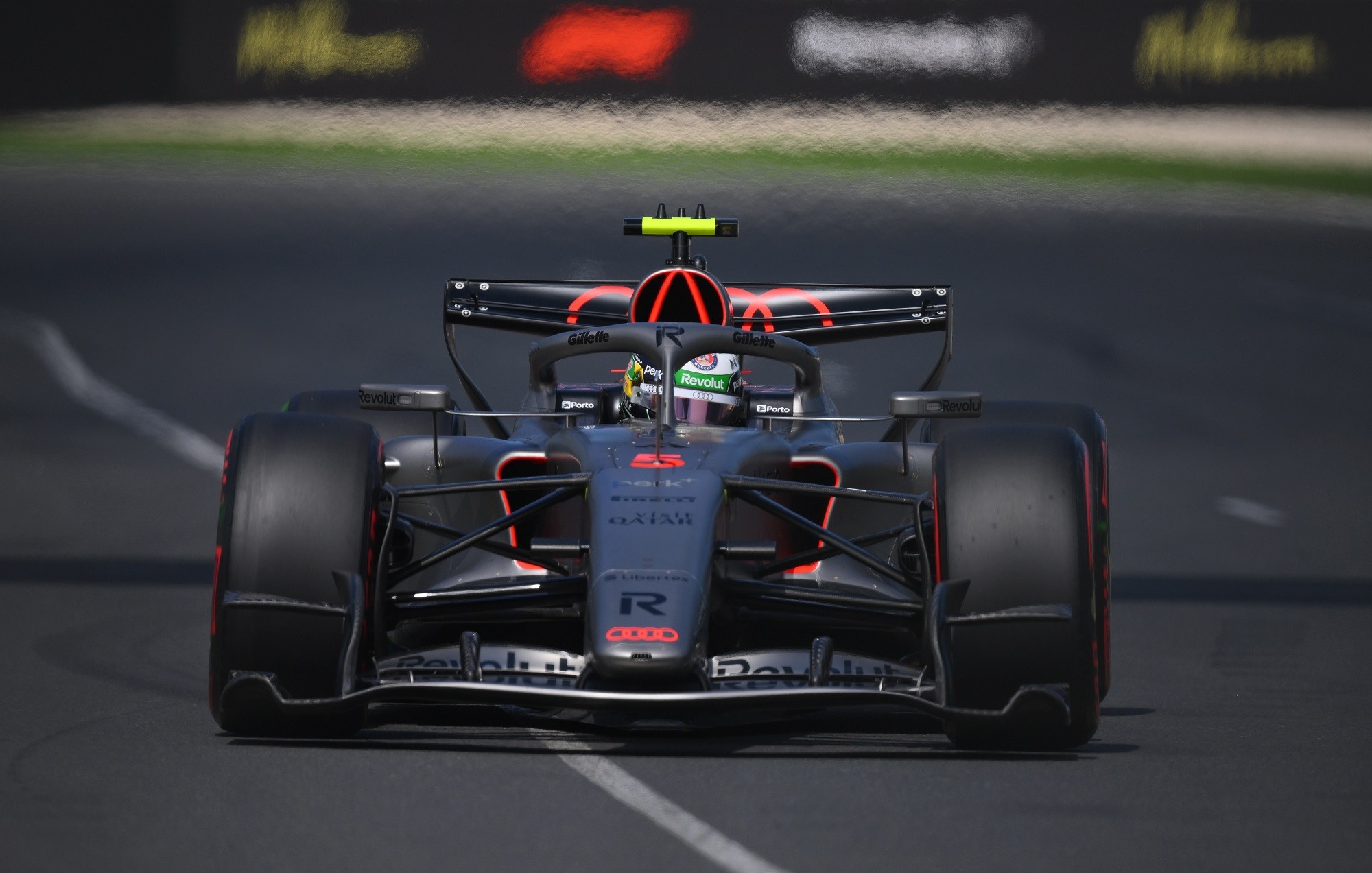 MELBOURNE, AUSTRALIA - MARCH 07: Gabriel Bortoleto of Brazil driving the (5) Audi F1 Team R26 on track during final practice ahead of the F1 Grand Prix of Australia at Albert Park Grand Prix Circuit on March 07, 2026 in Melbourne, Australia. (Photo by Simon Galloway/LAT Images)