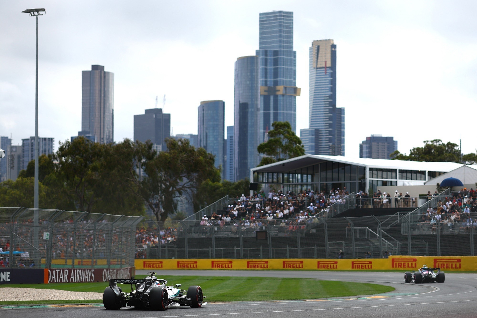 MELBOURNE, AUSTRALIA - MARCH 07: Andrea Kimi Antonelli of Italy driving the (12) Mercedes AMG Petronas F1 Team W17 on track during final practice ahead of the F1 Grand Prix of Australia at Albert Park Grand Prix Circuit on March 07, 2026 in Melbourne, Australia. (Photo by Joe Portlock/Getty Images)