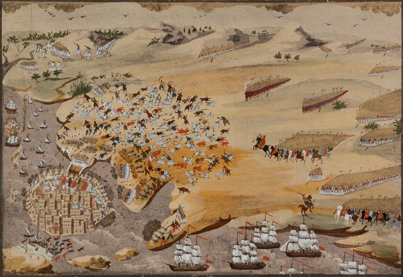  Φρεντερίκ Μπουασονά «Πολιορκίες του Μεσολογγίου» (1926), φωτολιθογραφία, Εθνικό Ιστορικό Μουσείο