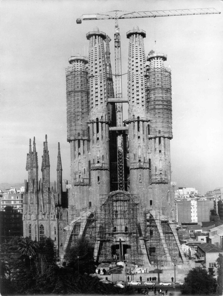 Η Sagrada Familia το 1974