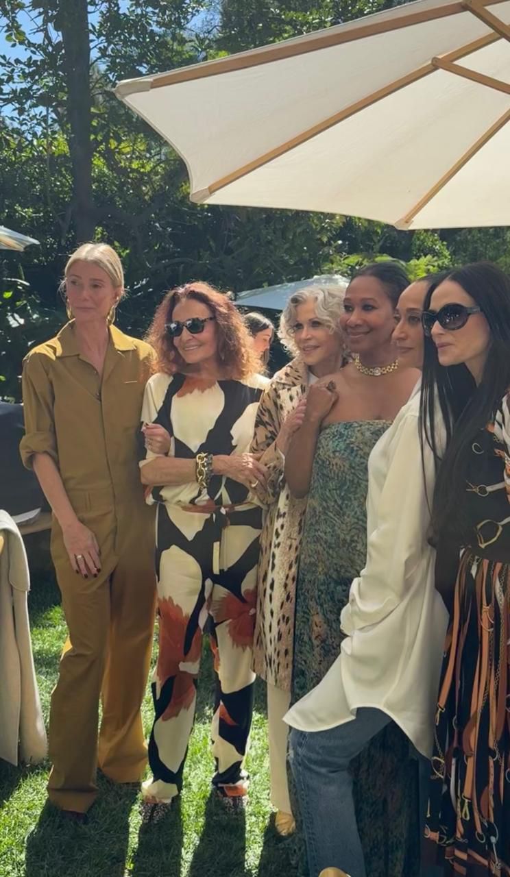 Gwyneth Paltrow, Diane von Furstenberg, Jane Fonda, Stephanie Keenan, Demi Moore