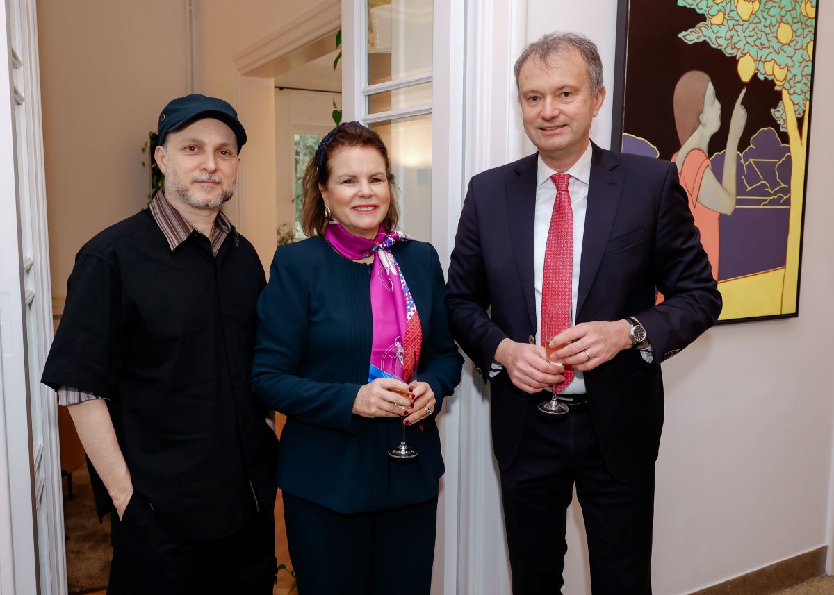 Sidi Larbi Cherkaoui, Νάσια Παπαμανώλη, Πρόεδρος Lifeline Hellas, Πρεσβυς της Ελβετίας Stephane Estermann