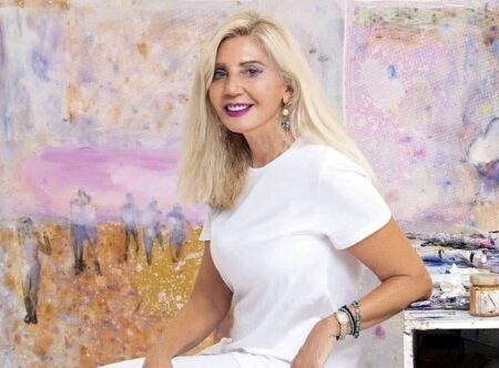 Η εικαστικός Εριέττα Βορδώνη στο εργαστήρι της