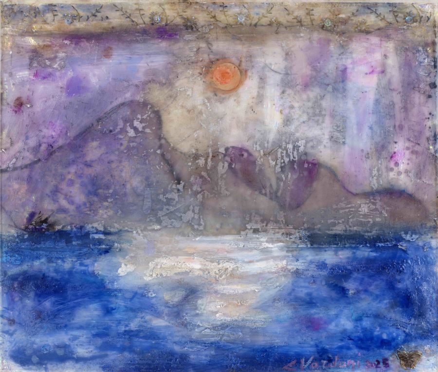 Έργο της Εριέττας Βορδώνη από την σειρά «Ο Κήπος του Επίκουρου»