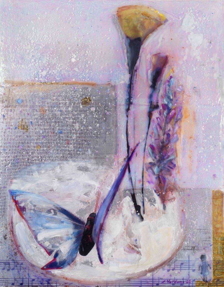 Έργο της Εριέττας Βορδώνη από την σειρά «Ο Κήπος του Επίκουρου»