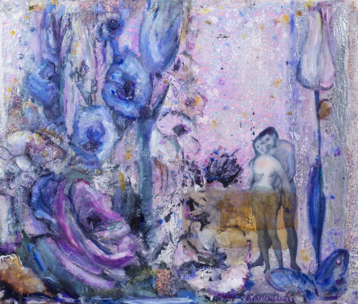 Έργο της Εριέττας Βορδώνη από την σειρά «Ο Κήπος του Επίκουρου»