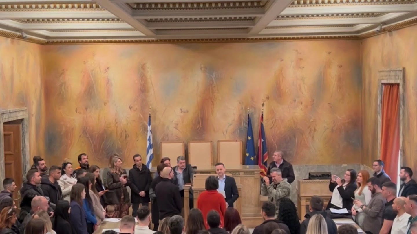 Χάρης Δούκας, ορκωμοσία νέων αστυνομικών