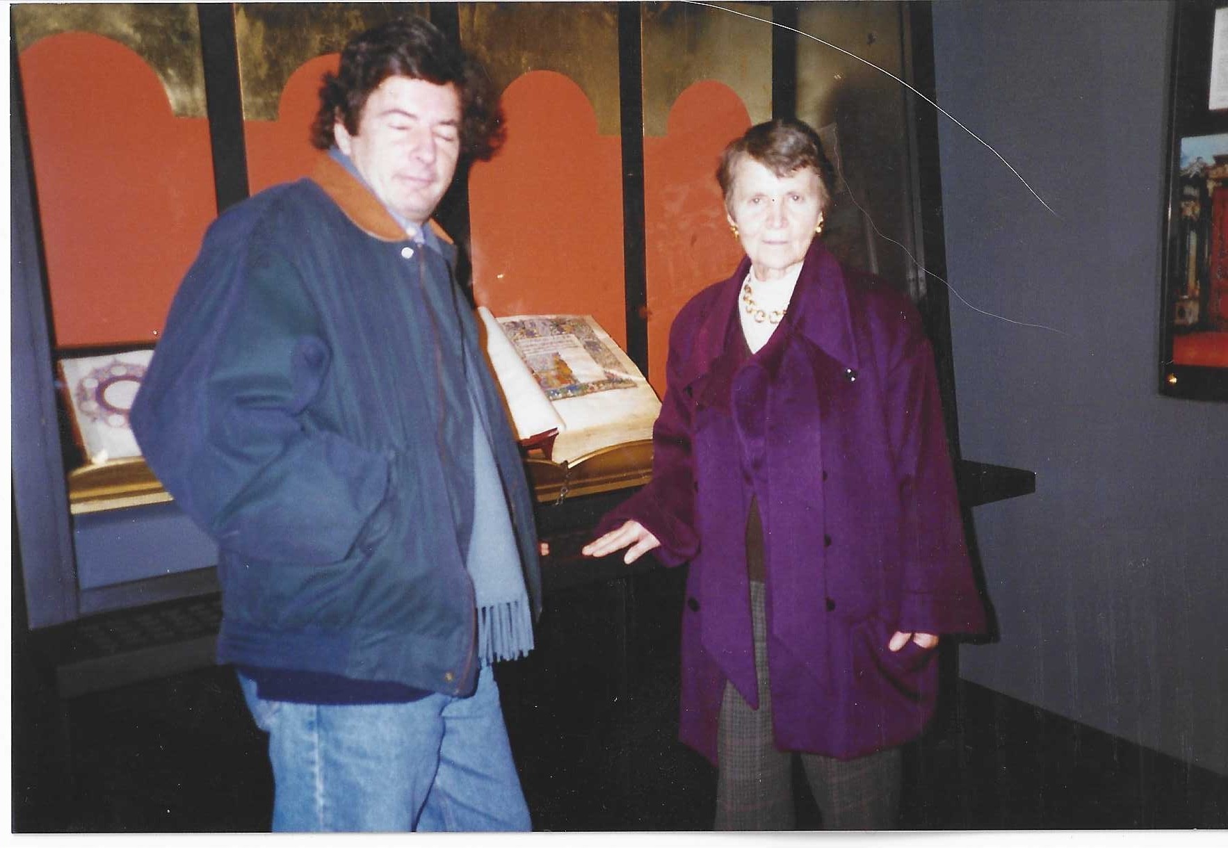 Ελένη Γλύκατζη Αρβελέρ σε έκθεση που είχε ο ίδιος επιμεληθεί