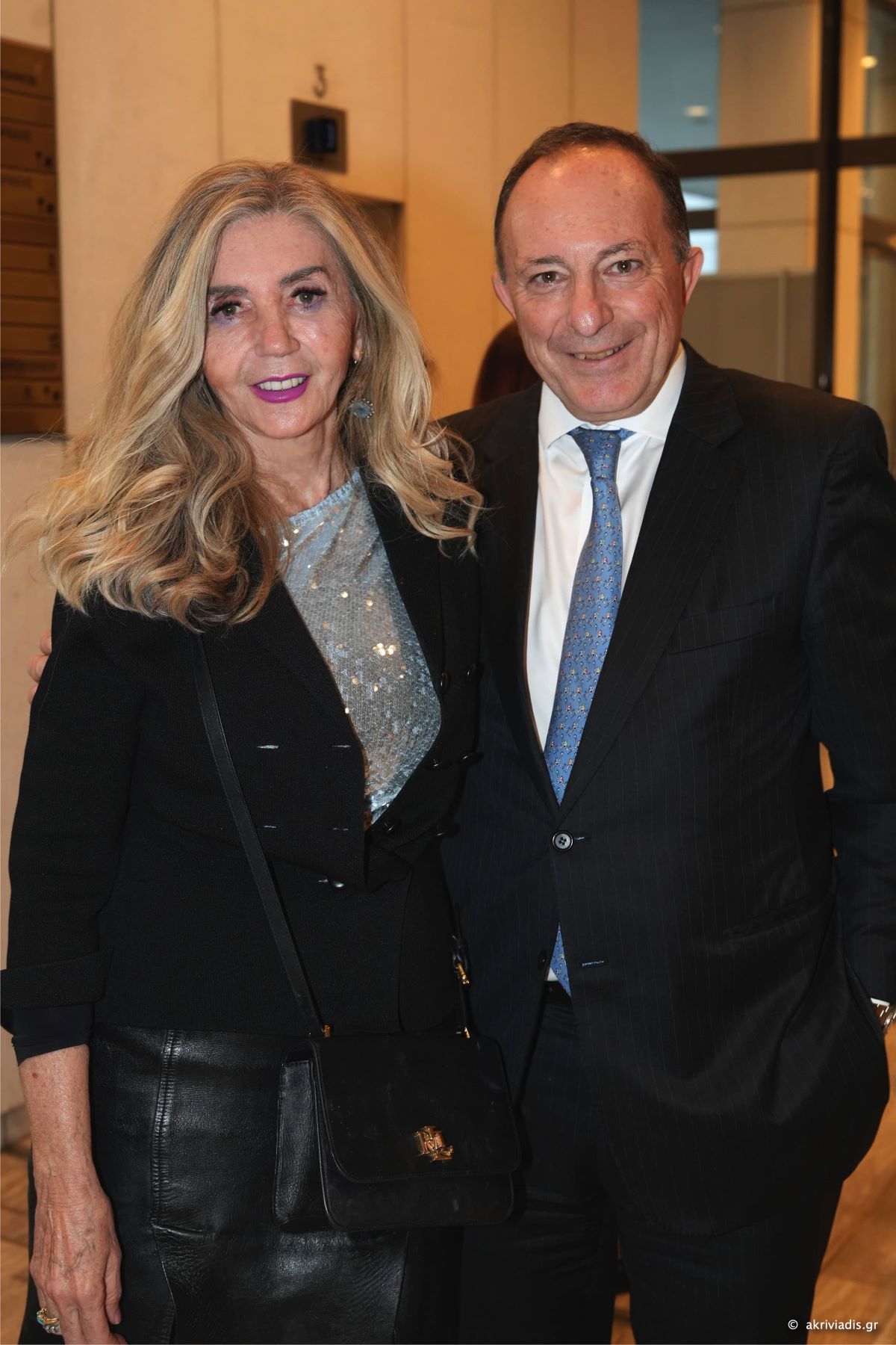 Η Εριέττα Βορδώνη με τον Πρόεδρο του Μεγάρου Μουσικής Αθηνών Νίκο Πιμπλή