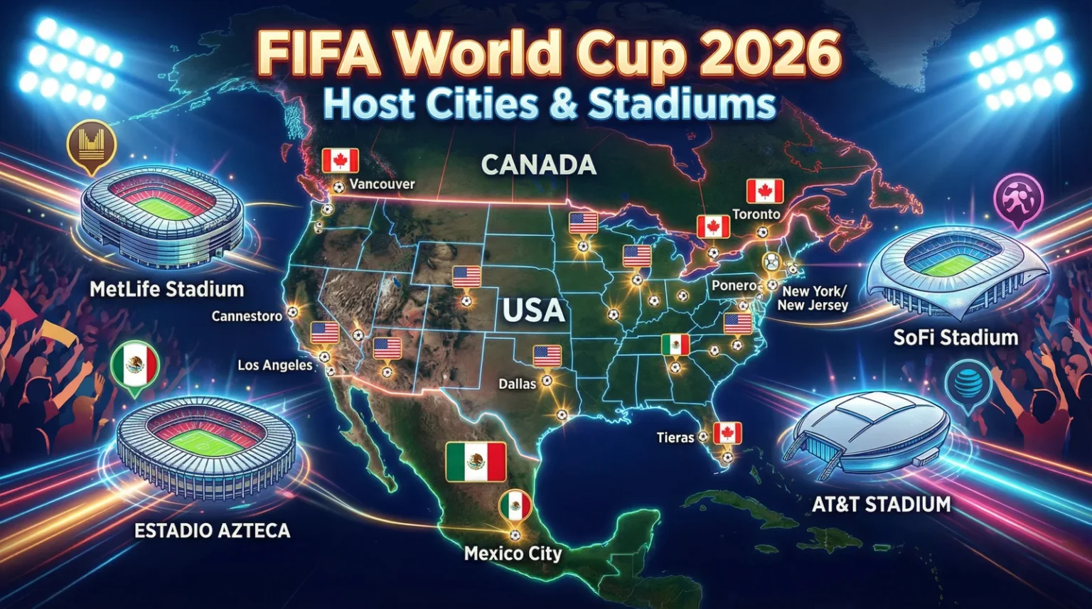 FIFA 2026 Map