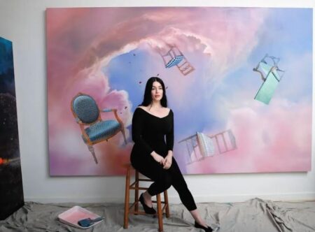 Η Αριάνα Παπαδημητροπούλου στην έκθεση