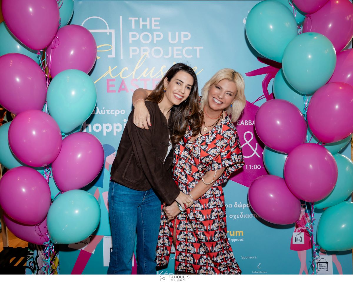 Οι δύο οικοδέσποινες του The Pop Up Project Ιλεάνα Ισμυριδη και Φαίη Μπέη