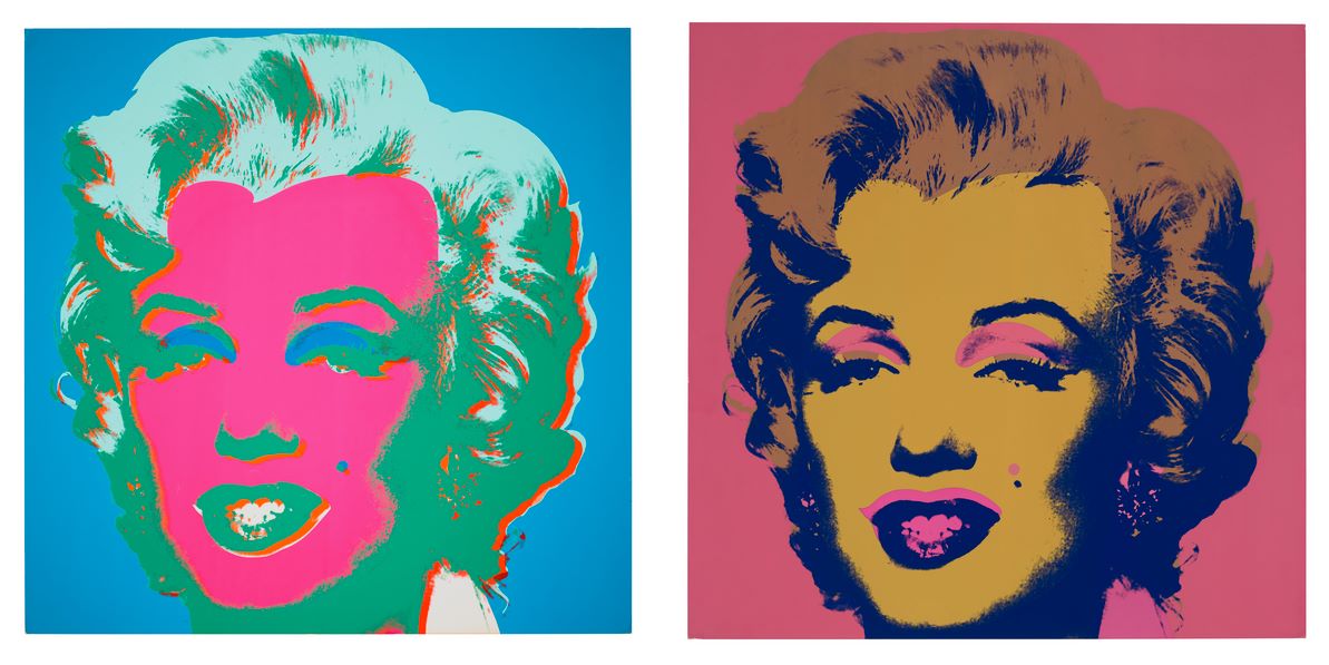 Εκτυπώσεις πορτρέτων της Μέριλιν  του Άντι Γουόρχολ που βγαίνουν σε δημοπρασία (1967) 