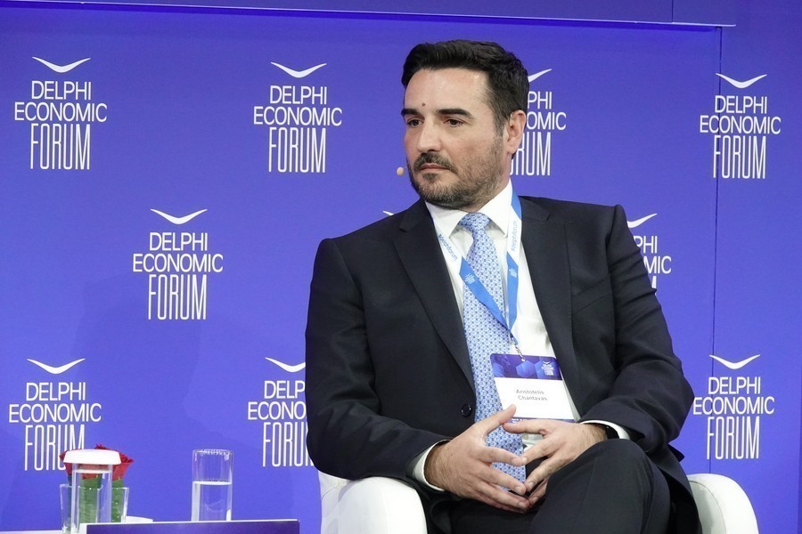 Ο Διευθύνων Σύμβουλος της Terna Energy στην Ελλάδα Αριστοτέλης Χαντάβας, μιλάει σε πάνελ κατά τη διάρκεια του 11ου Οικονομικού Φόρουμ των Δελφών, Δελφοί, Πέμπτη 23 Απριλίου 2026. Πηγή: ΑΠΕ-ΜΠΕ/ΑΠΕ-ΜΠΕ/ΧΑΡΗΣ ΑΚΡΙΒΙΑΔΗΣ