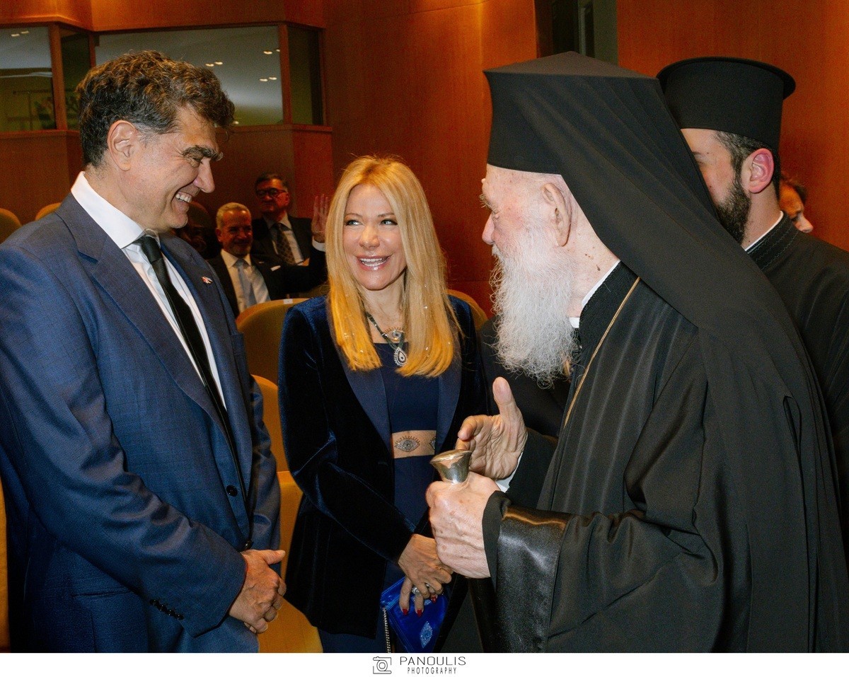 Γιάννης Β. Βαρδινογιάννης, Μαριάννα Λάτση, ο Μακαριώτατος Αρχιεπίσκοπος Αθηνών και Πάσης Ελλάδος κ.κ. Ιερώνυμος Β΄.