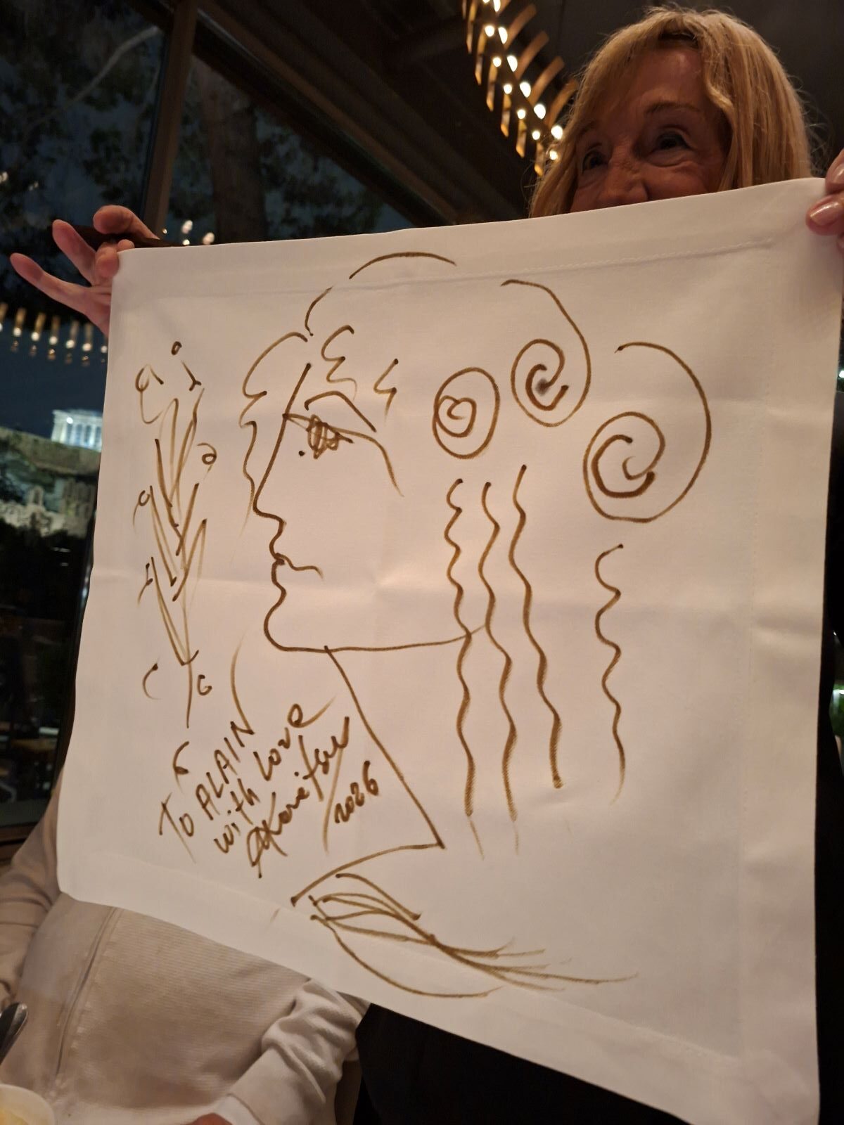 Ο ‘Μέγας Αλέξανδρος’ που ζωγράφισε η Μάρα Καρέτσος πάνω σε πετσέτα