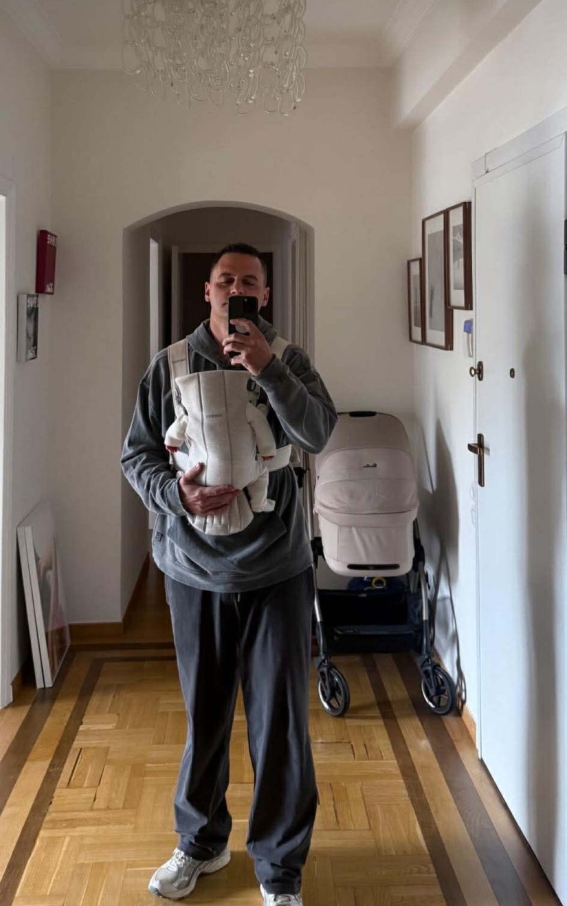 Ο Παναγιώτης Κουτσουμπής με την κόρη του