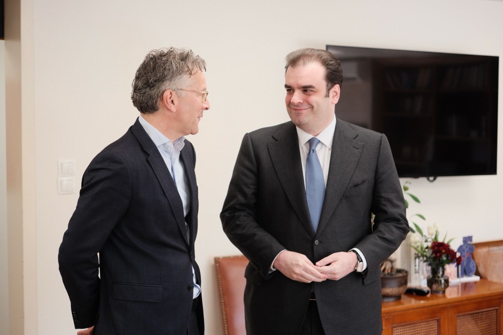 Γερούν Ντάισελμπλουμ και Κυριάκος Πιερρακάκης