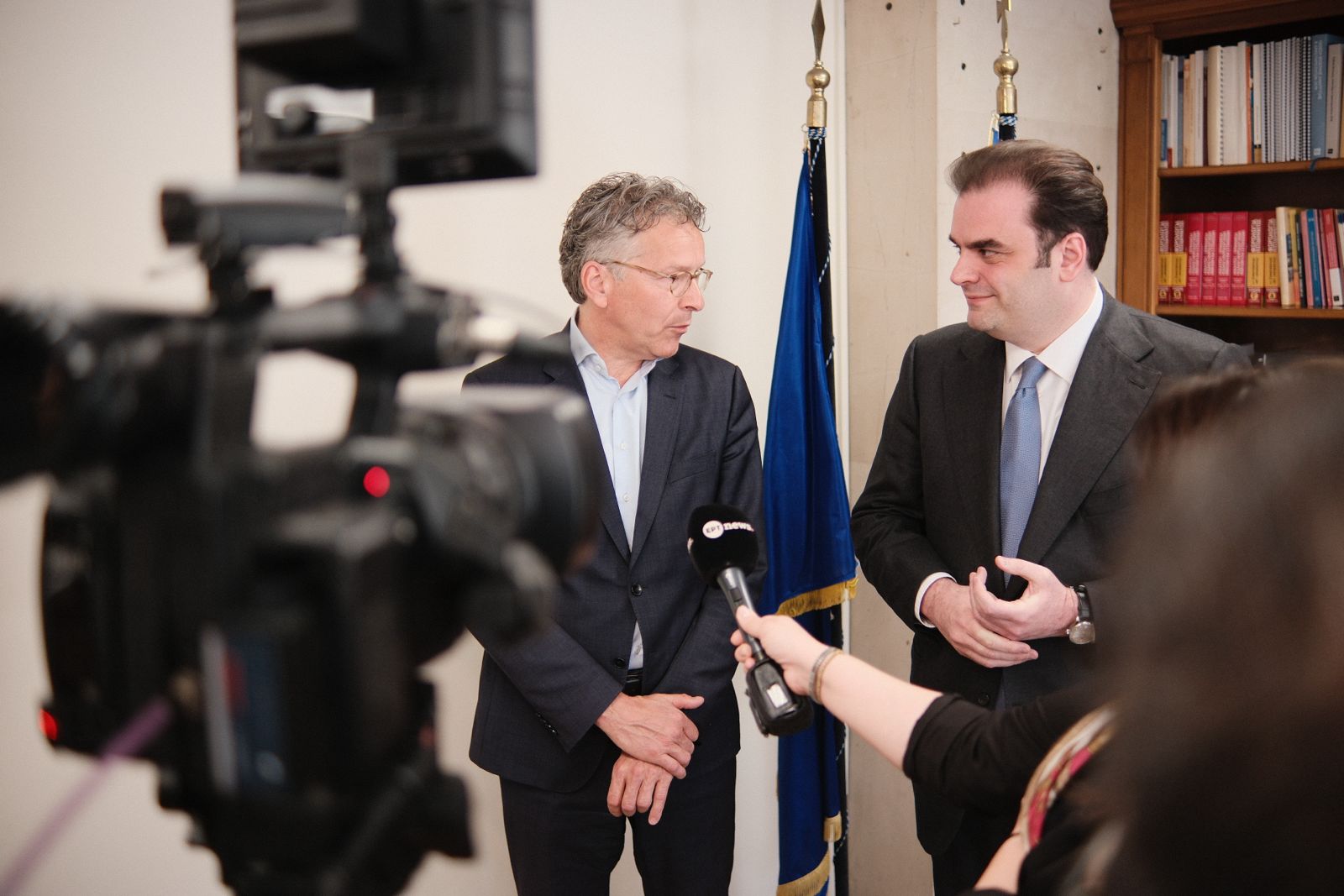 Γερούν Ντάισελμπλουμ και Κυριάκος Πιερρακάκης