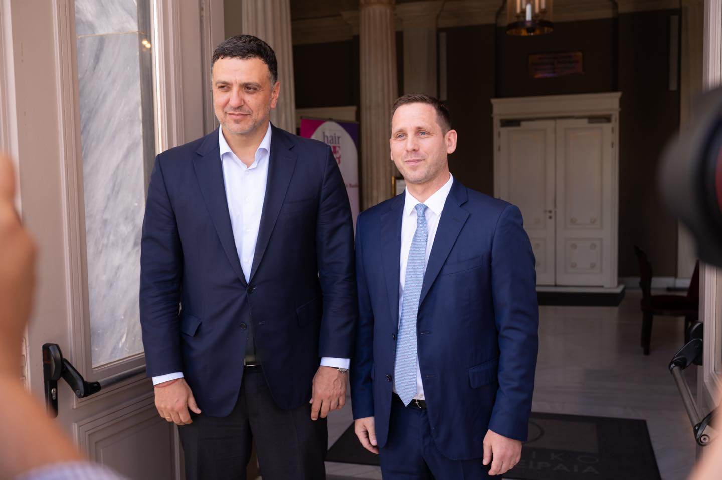 Βασίλης Κικίλιας και Απόστολος Παπαποστόλου (πρόεδρος ΡΑΛ)