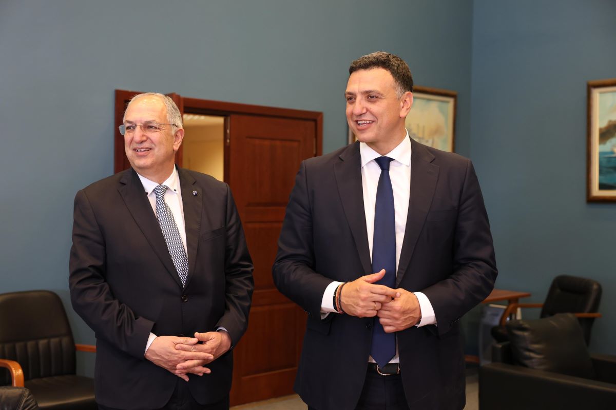 O Ευρωπαίος Επίτροπος αρμόδιος για θέματα Ωκεανών και Αλιείας, Κώστας Καδής - O Υπουργός Ναυτιλίας και Νησιωτικής Πολιτικής Βασίλης Κικίλιας