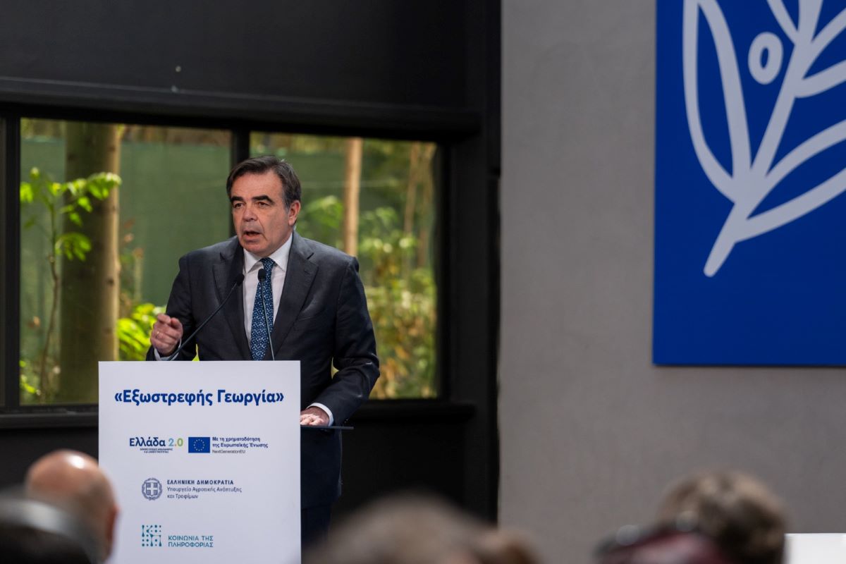 Ο Υπουργός Αγροτικής Ανάπτυξης και Τροφίμων, Μαργαρίτης Σχοινάς
