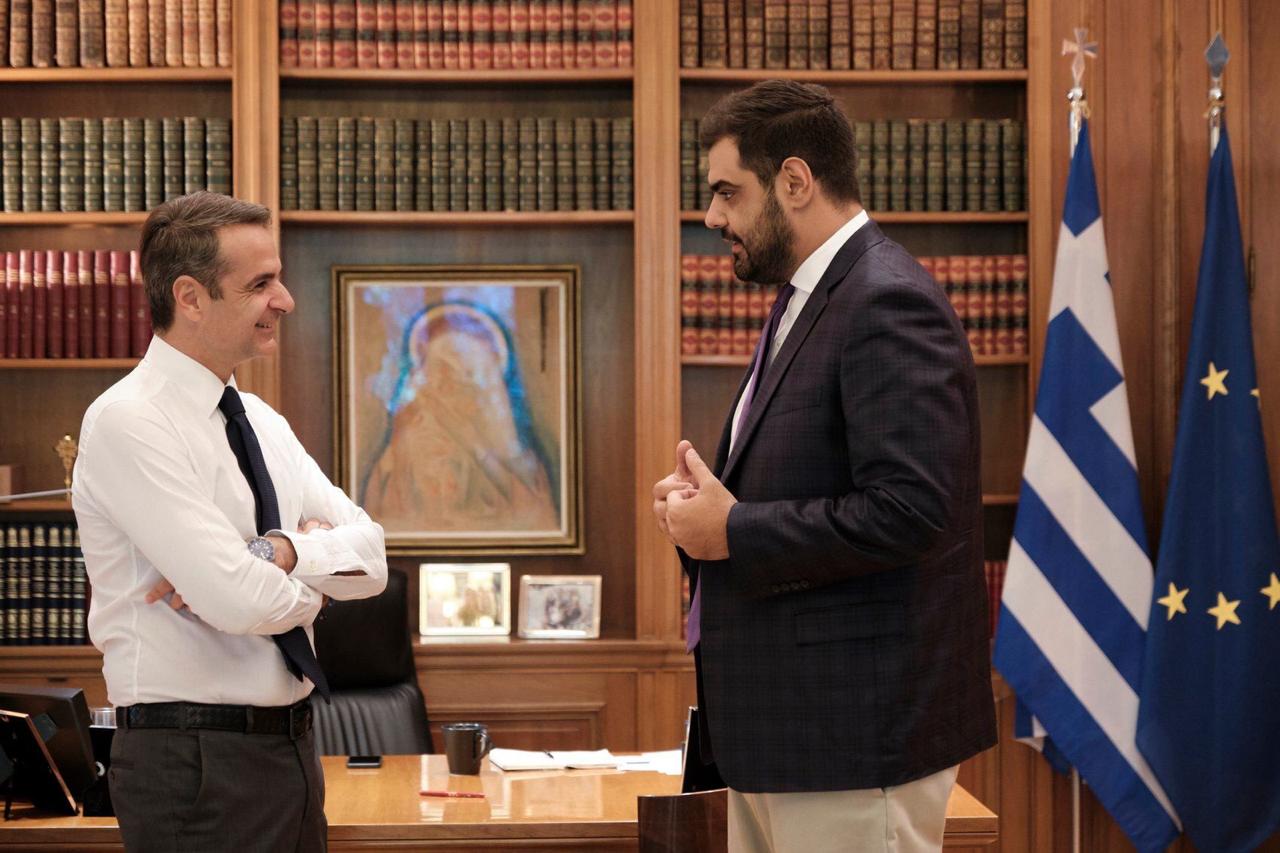 Κυριάκος Μητσοτάκης και Παύλος Μαρινάκης