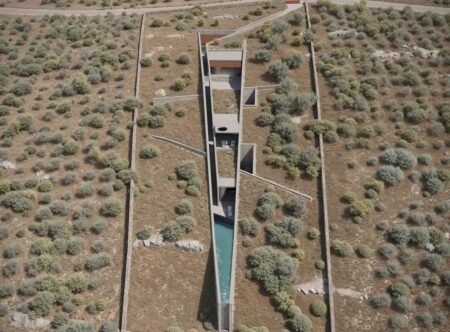 Η κατοικία που γεννήθηκε από την κλίση του εδάφους και ακολουθεί την πλαγιά