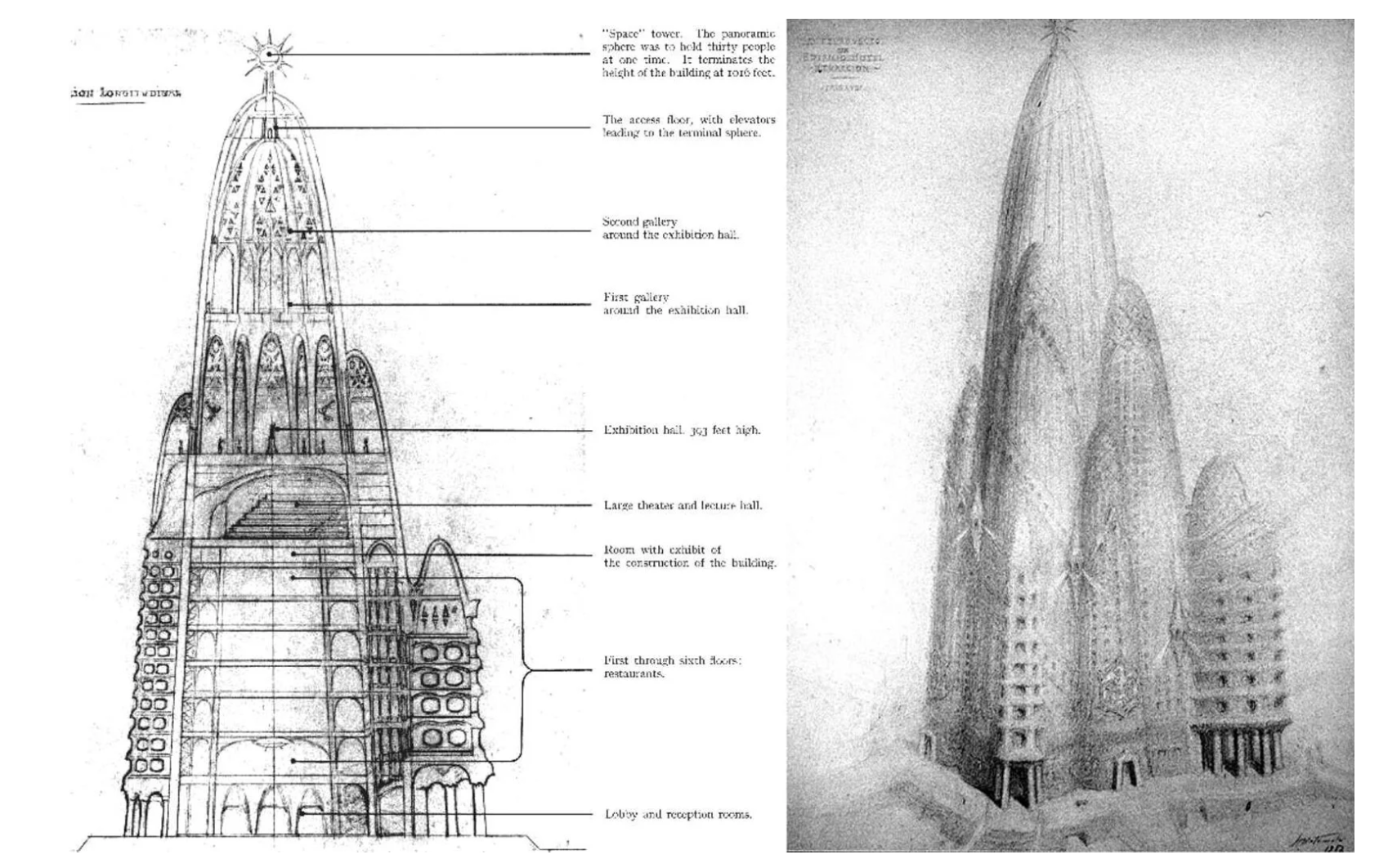 Hotel Attraction: Το μέλλον που οραματίστηκε ο Gaudí για τη Νέα Υόρκη και δεν υλοποιήθηκε ποτέ