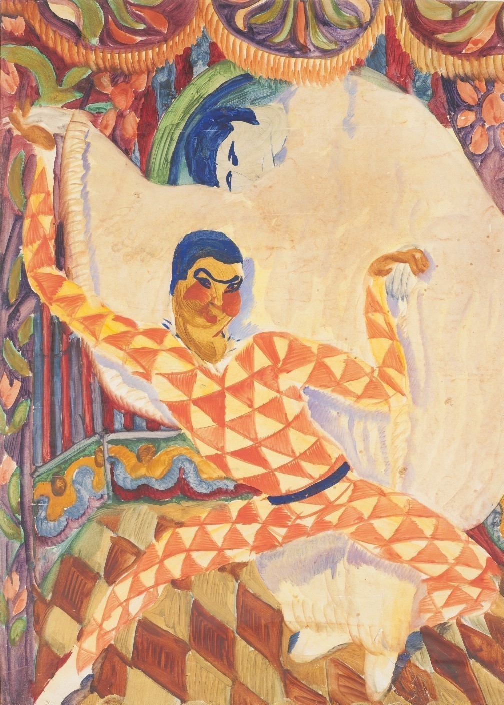 Alexander Yakovlev, Αρλεκίνος και Πιερότος, 1914