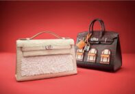 Feathers Kelly Pochette, Faubourg Sellier Birkin 20 - πηγή: Christie's
