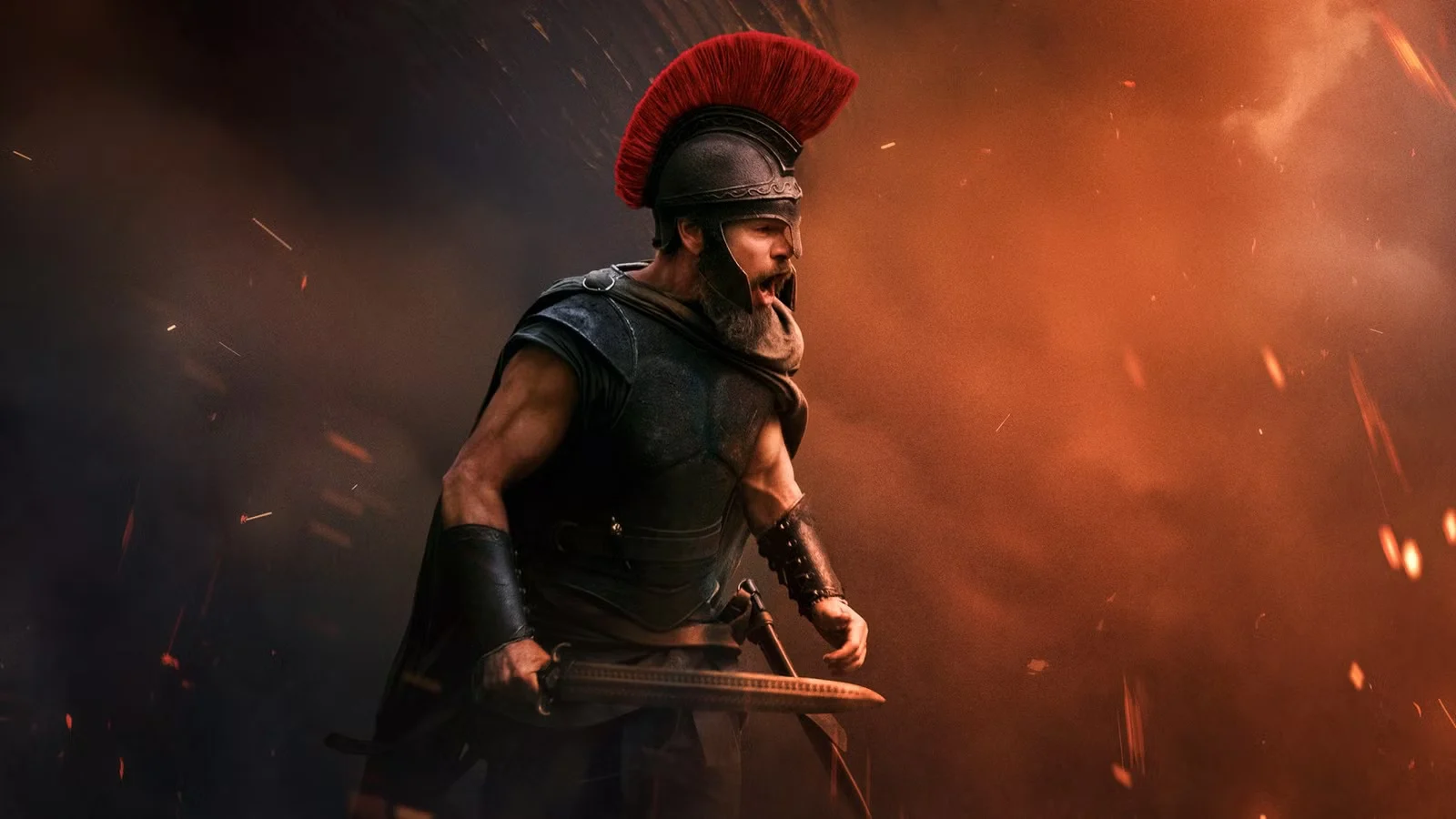 Ο Οδυσσέας –Ματ Ντέιμον από σκηνή της ταινίας «Οδύσσεια»