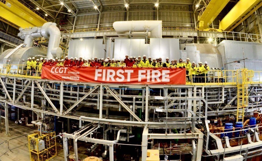 Επιτυχές «First Fire» στη μονάδα CCGT Grudziądz στην Πολωνία