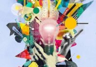 Thought processes, human mind, problem solving. Thoughts, creativity, emotions, mental health, art design mixed media collage. Psychology, brainstorming, ideas, self-analysis, mental disorders and wellbeing, cognitive processes
