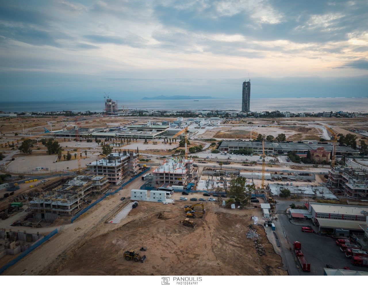 Πανοραμική άποψη του εργοταξίου του Skyline Havens