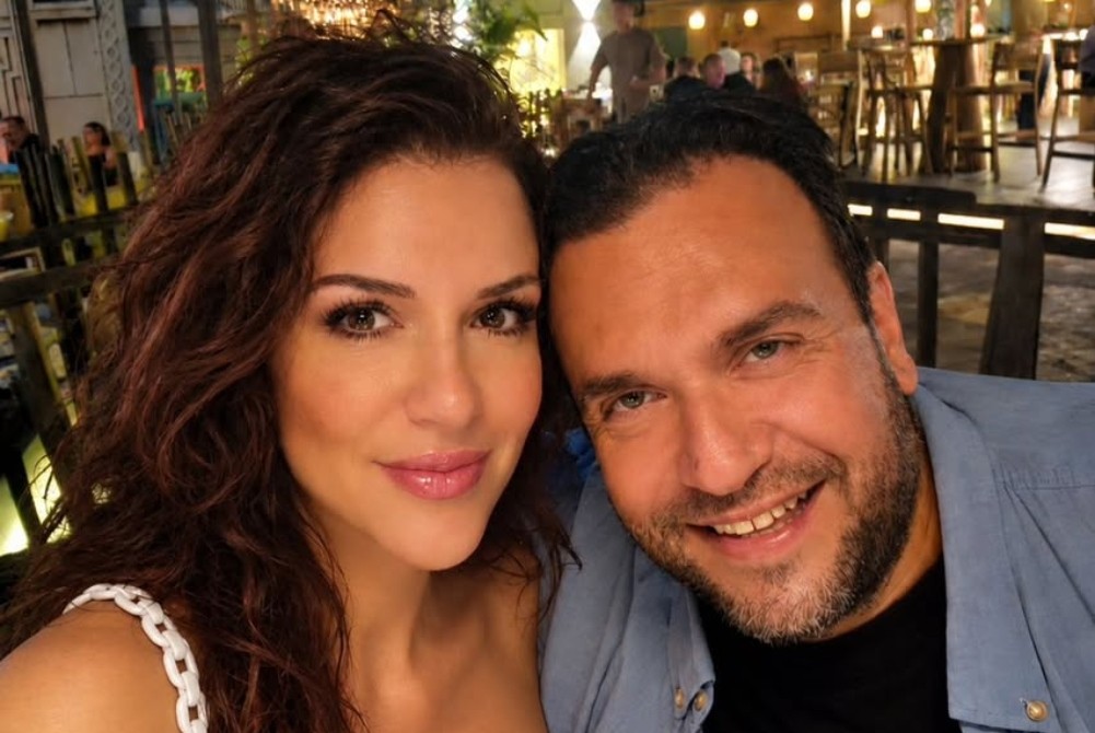 O Φίλιππος Καμπούρης με την σύζυγο του Άννα Συνούλη