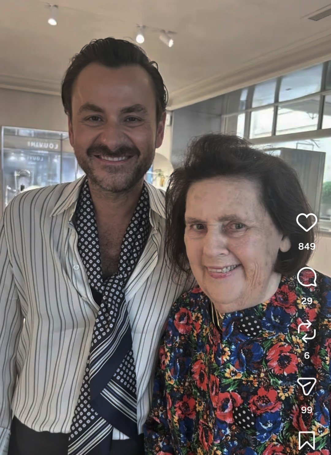 Ο Νίκος Κούλης με την Suzy Menkes
