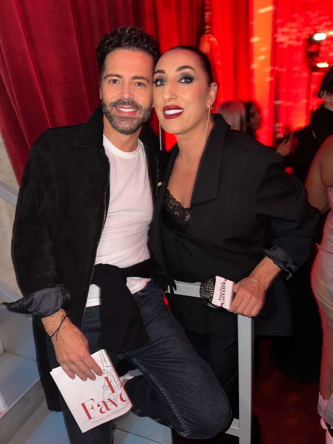O Χρύσανθος Πανας με την Rossy de Palma